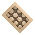 Kraft Brown 12 Hole Cupcake Box with Window Alternative Image