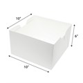 10" White Cake Box Base - 10 Pack Alternative Image