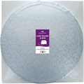 9" Round Silver Cake Drum Board & White Cake Box Combo Alternative Image