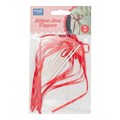 PME- Ribbon Bow Cake Toppers -Red 8pk Alternative Image