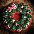 Bulk Pack - Round Red Cake Drum Board - 8" - Pack of 5 Alternative Image