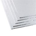 Single Thick Square Silver Cake Cards - 5 Pack Alternative Image