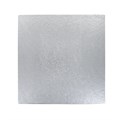 9" Single Thick Square Silver Cake Card - 5 Pack Alternative Image