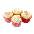 Pink & Gold Butterflies Sugar Decorations - Pack of 32 Alternative Image