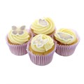 Lilac & Gold Butterflies Sugar Decorations - Pack of 32 Alternative Image