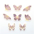 Lilac & Gold Butterflies Sugar Decorations - Pack of 32 Alternative Image