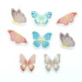 Pink, Lilac, Blue & Gold Butterflies Sugar Decorations - Pack of 32 Alternative Image