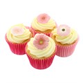 Pink Mixed Flowers Sugar Decorations - Pack of 32 Alternative Image