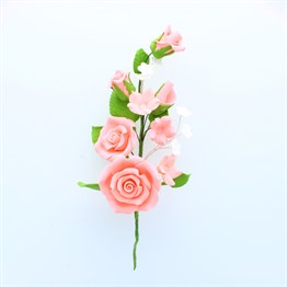 Pink Rose Spray - 145mm
