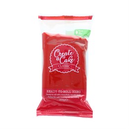 Create A Cake Palm Free Sugar Paste  200g - Red- Sale