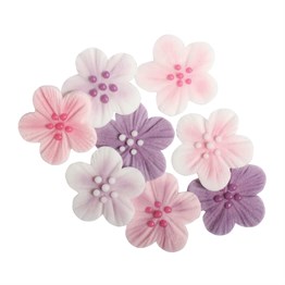 Culpitt Assorted Brushed Flower Sugar Pipings - Pack of 288