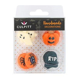 Culpitt Halloween Classic Sugar Cake Decorations - Pack of 12