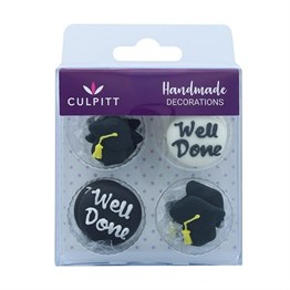 Culpitt Graduation Sugar Decorations - 12 Pieces