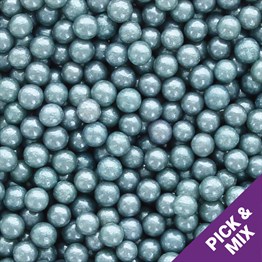 500g Culpitt Select Edible Pearls 4mm - Silver Grey