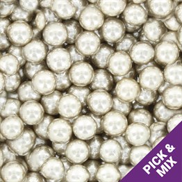 500g Culpitt Select Edible Pearls 7mm - Silver