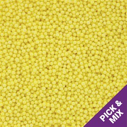 500g Culpitt Select Edible Pearls 2mm - Yellow