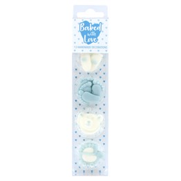 Baby Boy Sugar Cake Decorations by Baked with Love