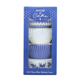 House of Cake China Blue Cupcake Cases - Pack of 100