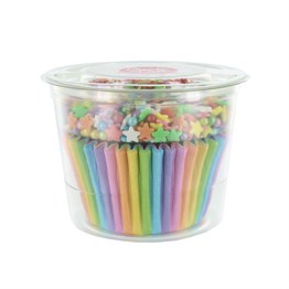 25 Rainbow Baking Cases & Sprinkle Pod - Sale