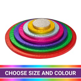 Culpitt Round Coloured Cake Boards - Singles