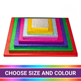 Culpitt Square Coloured Cake Boards - Singles