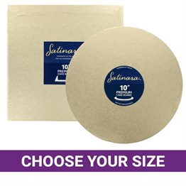 Satinara Round Pale Gold Cake Board - Single
