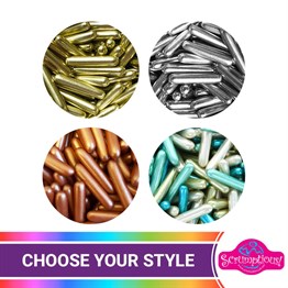 Scrumptious Metallic Macaroni Sprinkles