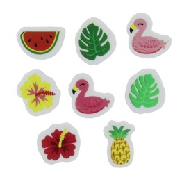 Tropical Sugar Decorations - Pack Of 128
