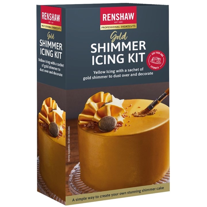 Renshaw Shimmer Icing Kit - Gold - 500g - SALE