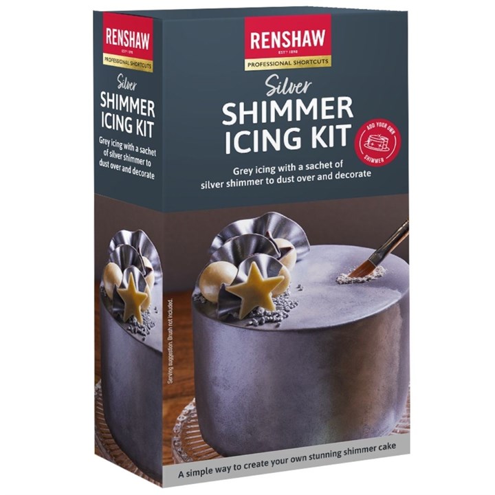 Renshaw Shimmer Icing Kit - Silver - 500g - SALE