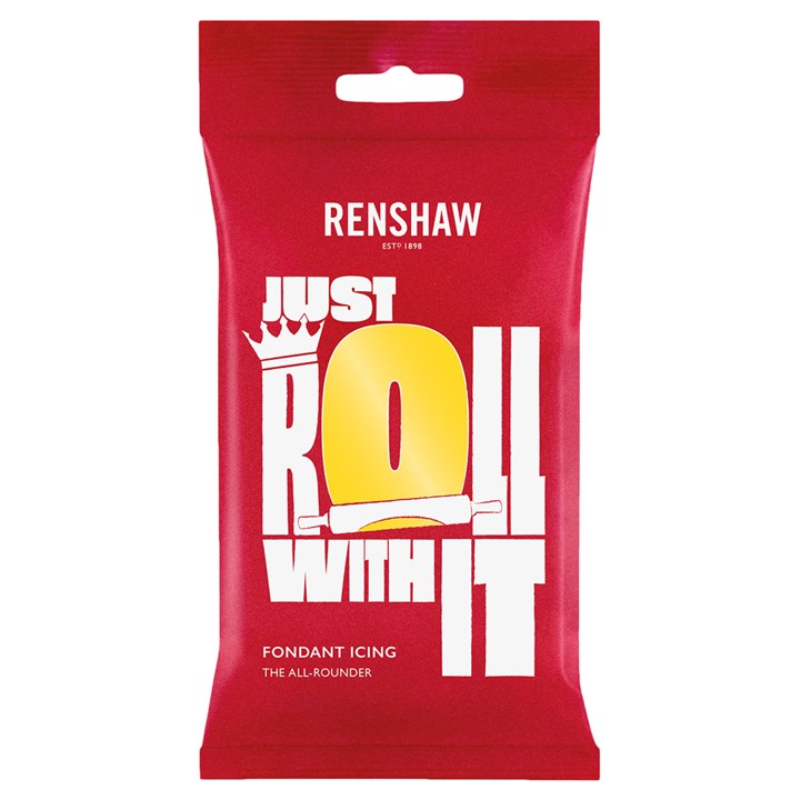 Renshaw Yellow 'Just Roll With It' Fondant Icing - 250g