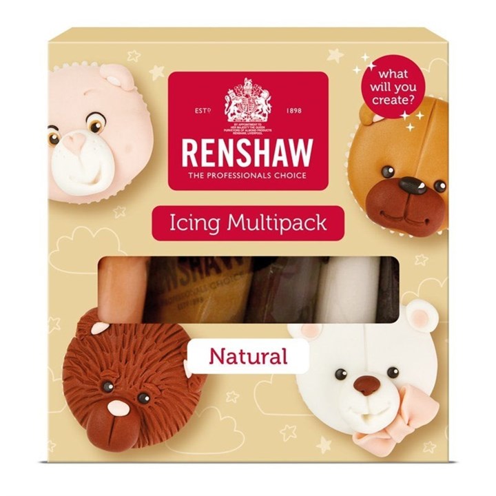 Renshaw Ready To Roll Sugarpaste Icing - Multipack - Naturals