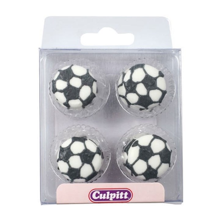 Culpitt Football Sugar Decorations - Pack of 12