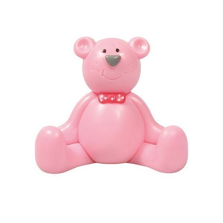 Cake Star Plastic Cake Topper Decoration - Pink Teddy