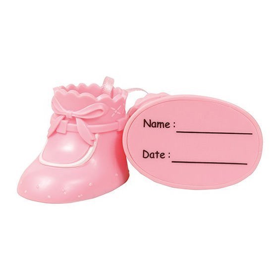 Cake Star Plastic Cake Topper Decoration - Pink Booties