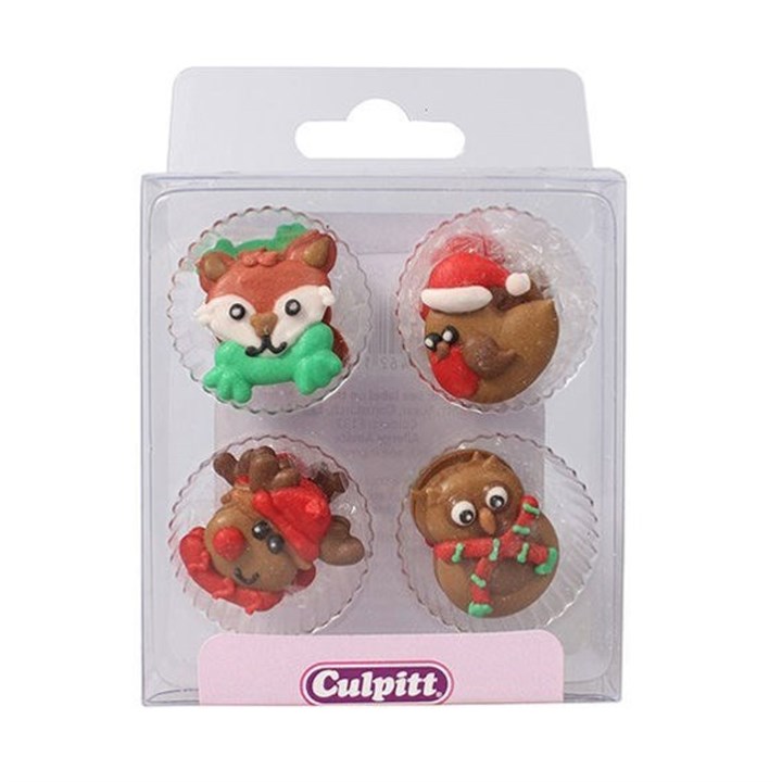 Culpitt Winter Friends Sugar Decorations - Pack of 12