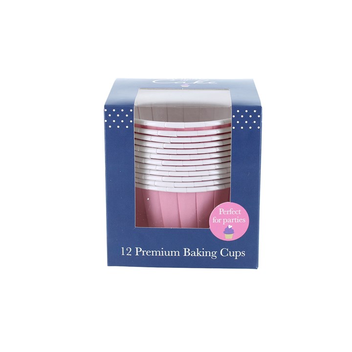House Of Cake Pink Baking Cups - Pack of 12