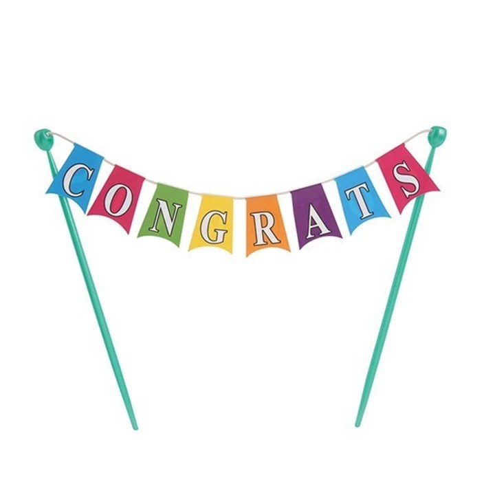 Congratulations Cake Bunting Topper