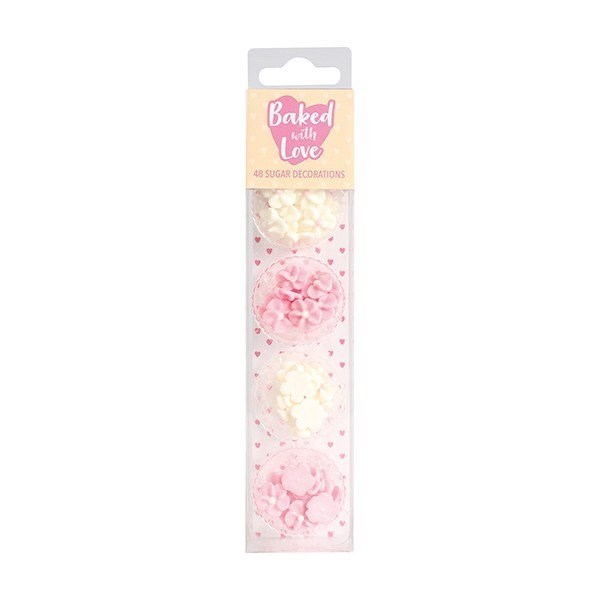Mini Blossoms Sugar Flower Cupcake Decorations by Baked with Love