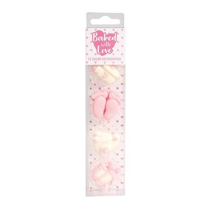 Baby Girl Sugar Cake Decorations by Baked with Love