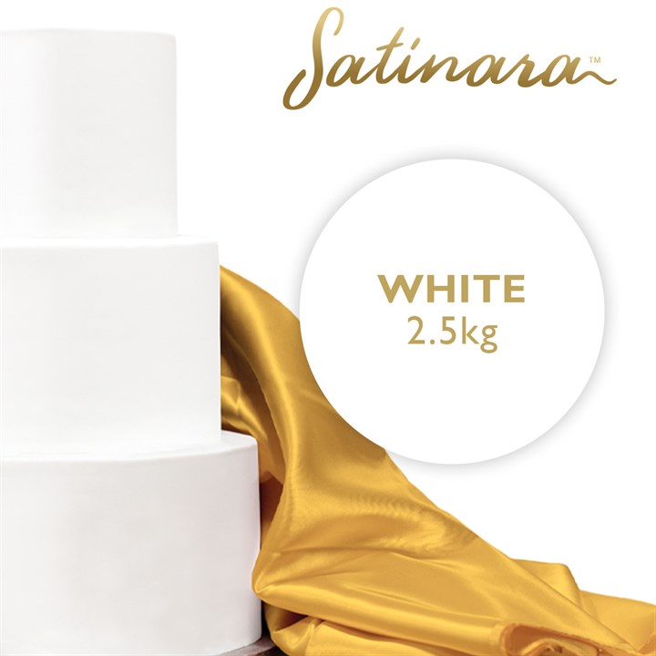 Satinara Luxury White Sugar Paste - 2.5kg