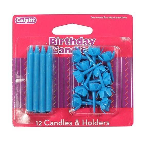 Culpitt Blue Candles & Holders - 2
