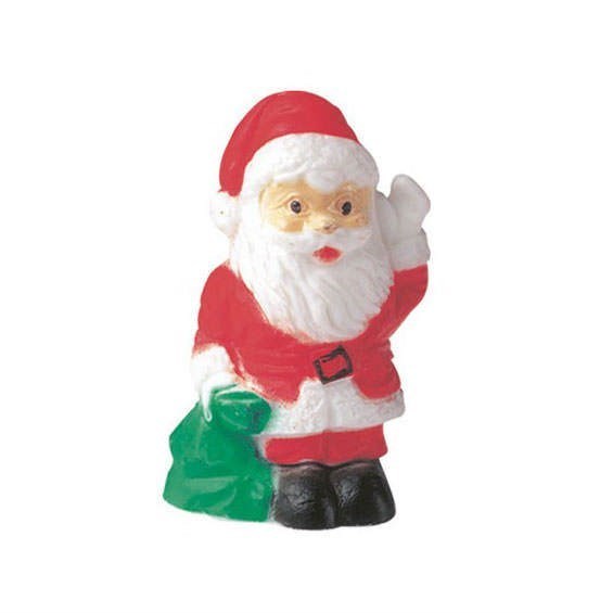 Plastic Santa with Sack Christmas Cake Topper Decoration