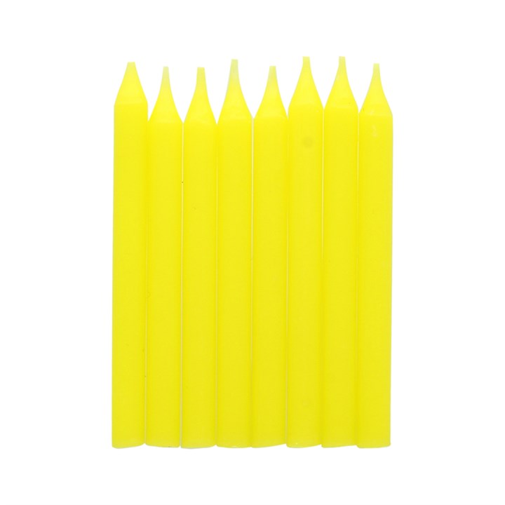 100 Yellow Candles 51mm