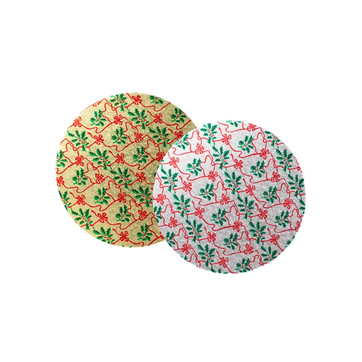 9" Round Assorted Double Thick Xmas Cards, Pack of 10