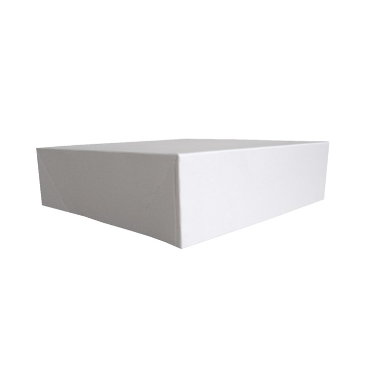 13" White UK Cake Box - Lid