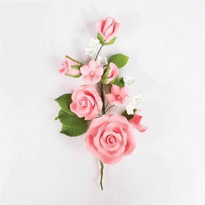 Pink Rose Spray - 145mm
