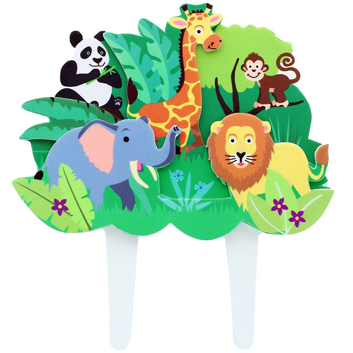 Jungle Friends Cake Decoration 140 x 155mm (inc pic)