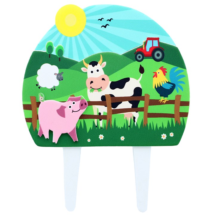 Farmyard Friends Cake Decoration 138 x 170mm (inc pic)