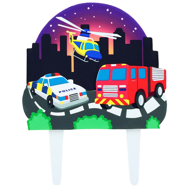 To the Rescue Cake Decoration 140 x 180mm (inc pic)